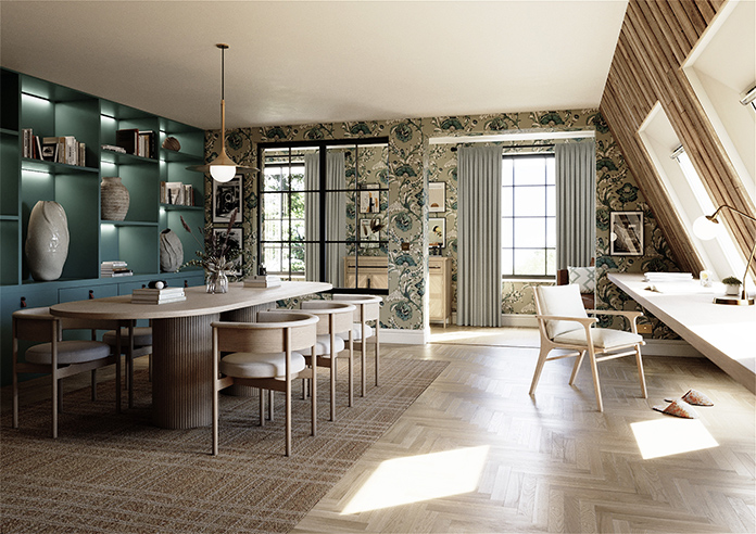 Soft Chevron, Brown - Made to Measure Curtains - Image 7